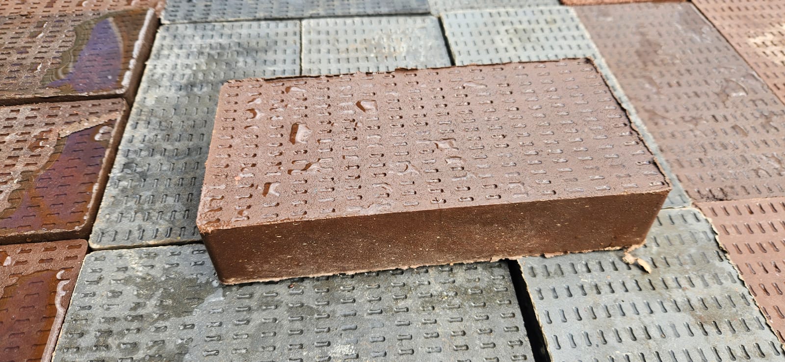 Interlocking pavers texture and interlock design detail